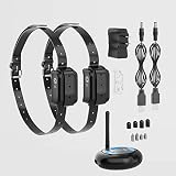 Sowone Electric Fence for 2 Dogs, 2023 Wireless Dog Fence System with IP67 Waterproof Rechargeable E
