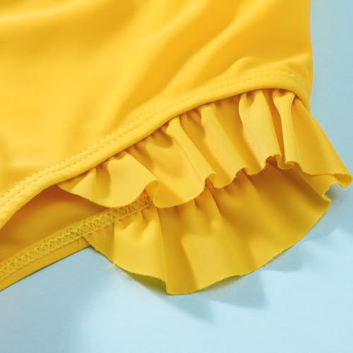 Image of Baby Swimsuit Girl Two Piece Bathing Suit Toddler Girls Summer Beach Ruffle Tankini Swimwear 1-7Y