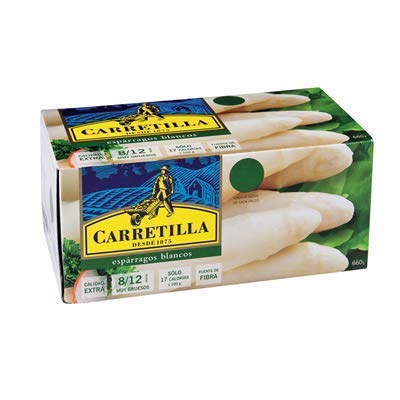 Carretilla - Asperges blanches de qualité extra-calibre très épaisses 8/12 pièces - 425 grammes Cover