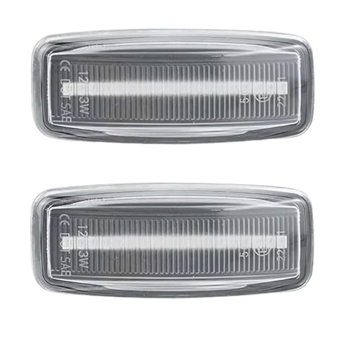 Feu de position latéral LED Nissan Fuga clignotant ambre transparent haute luminosité d'aile