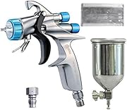 明治 FINER-FORCE T スプレーガン (1.4口径)+4GF-Uカップ+20PFFカプラセット +活性炭マスク1枚付/ 薄膜高微粒化！ メタリック、パール用