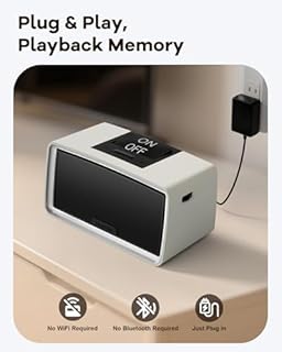 ClaspVital One-Touch Simple Music Player for Seniors | Audio Book Player for Elderly 32GB TF Card with Reader | 6,000 Songs Mp3 Music Player, Gift for Dementia, Alzheimers (Grey)