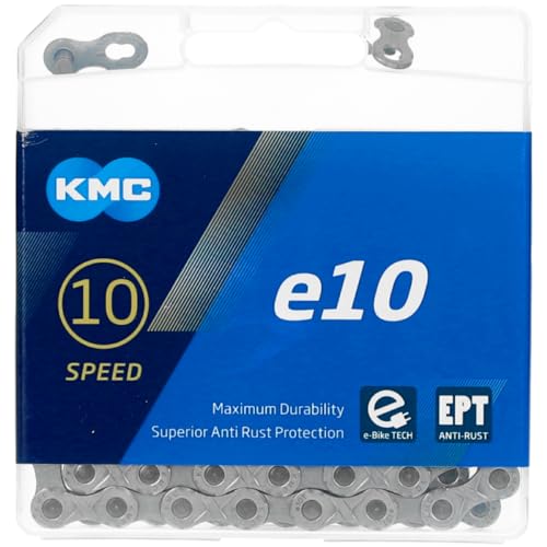KMC E10 Ept, Catena Unisex Adulto, Silver, 136 Link