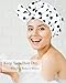 Luvruitaky Shower Cap Luxury Shower Caps for Women Reusable Waterproof Large Hair Cap for Shower Non-slip with Adjustable Bowknot Quick-dry Hair Bath Cap for men