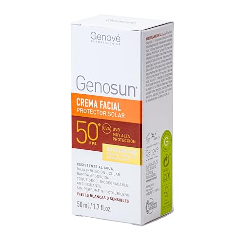 Genosun | Fotoprotector Facial Fluido SPF50 | Protector Solar Todo Tipo de Pieles | Antiaging |...