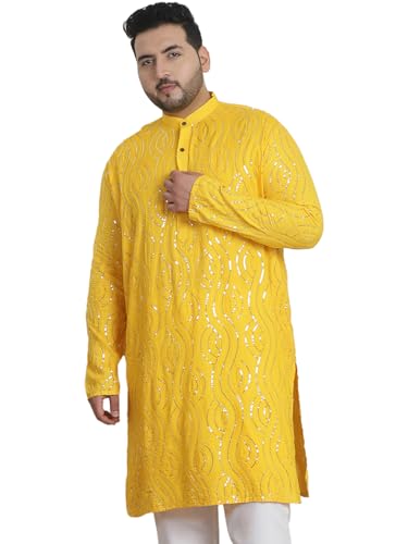 Image of SOJANYA(Since 1958 Cotton Regular Fit Plus Size Ethnic Long Kurta for Navratri & Indian Festivals