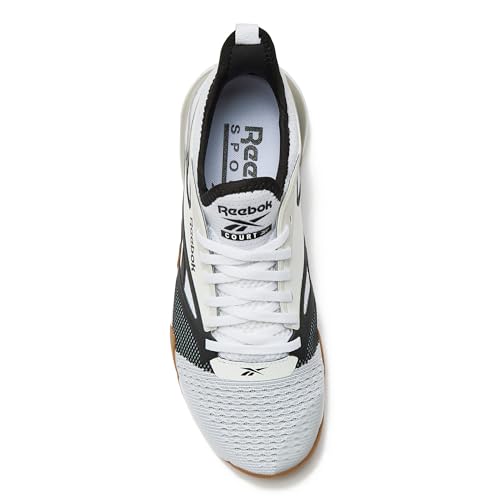 Reebok Nano Court Sport Men's Pickleball or Tennis Shoes for Men, White/Black/Grey 1, 11