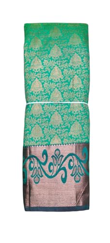 Image of VFCollections Women's Kanchipuram Silk Pure Pattu Sarees With Blouse