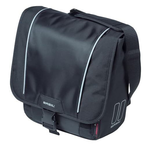 Basil 291053VAR - Wasserdichte hintere fahrradtasche hand schultergurtverschluss klicken SPORT DE FARBE SCHWARZ