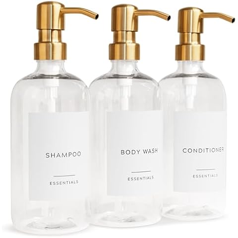 Stylish Shampoo and Conditioner Dispenser Set Cover