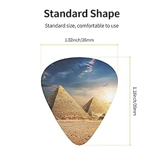 Pack de 12 médiators de guitare de l’Égypte ancienne pour guitare électrique, guitare acoustique, guitares diverses - Les Beatles, Paul McCartney, John Lennon, RIngo Starr, George Harrison Pack de 12 médiators de guitare de l'Égypte ancienne pour guitare électrique, guitare acoustique, guitares diverses – Image 3