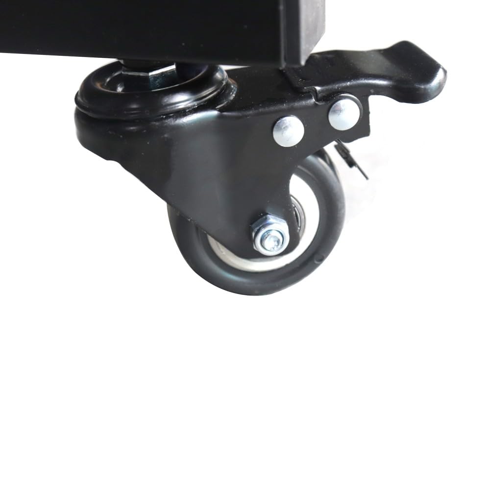 Table de ping-Pong d'intérieur Professionnelle Techfit - Pliante d'intérieur avec Inclinaison unilatérale, Cadre en métal Noir, Filet de 180 cm, roti en Silicone avec Freins, 274x152. 5x76cm