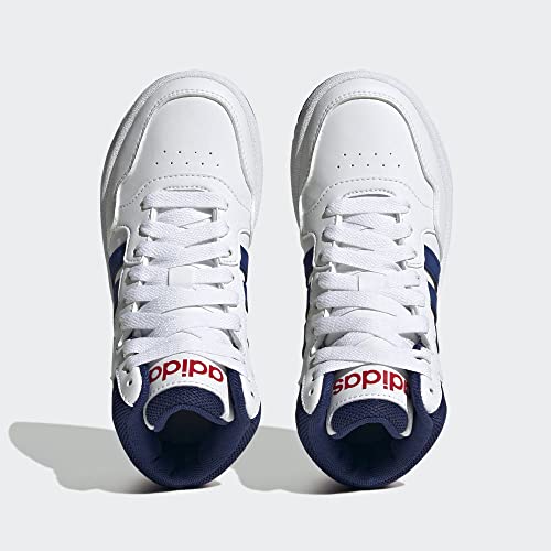 Adidas LWO39 Hoops 3.0 Mid Basketball Shoe, White/Victory Blue/Better Scarlet, 4.5 Us Unisex Big Kid thumb #3