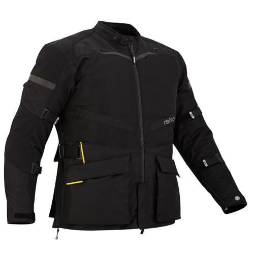 Image of Reise - PineAir Summer Adventure Touring Jacket | Durable, breathable, and designed for diverse terrains | CE Level 2 Safetech armor | Superior ventilation | Waterproof pockets - Black Color