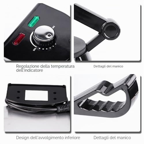 Roti Maker, Macchina per Tortilla con Riscaldamento a Doppia Faccia da 1800 Watt di Potenza Costruzione Robusta Macchina per Chapati in Lega di Alluminio Pressa per Tortilla