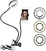 Produktbild Oro.A Selfie Licht Ring LED Ringlicht Fotolicht Kamera Strahler Flash Handyhalter 360 ° Schwanenhals Halterung Haltersbreite für Smartphones iPhone Samsung Huawei LG und mehr 3 Modus Licht & 10 Ebene