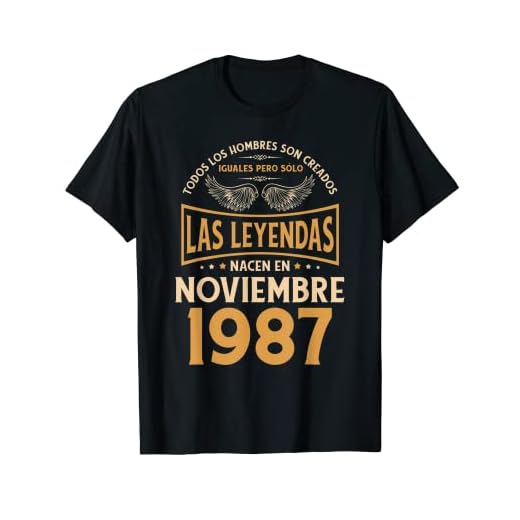 Cumpleaños Hombre Regalos Las Leyendas Noviembre 1987 Camiseta