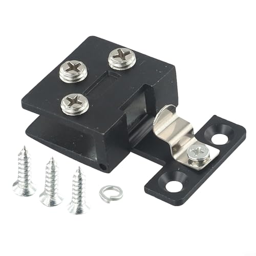 Eawfgtuw Bisagra de puerta de armario de cristal para paneles de 5 a 7 mm, abrazadera de armario de aleación de zinc con acabado cepillado, accesorios para muebles para gabinete de vino o vidrio de