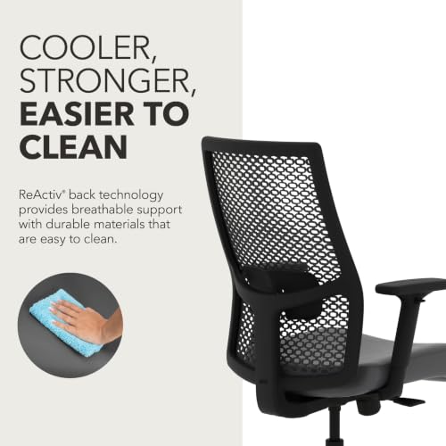 Image of HON Ignition 2.0 ReActiv Ergonomic Office Chair, Lumbar Support, Graphite