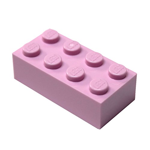 20 LEGO Bausteine 2 x 4 glänzend rosa