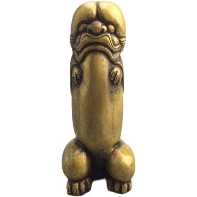 Amazon.co.jp: 男根 真鍮製 福を招くお守り置物 彫刻 銅像 彫像 美術品