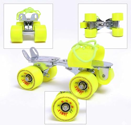 Image of JONEX Adjustable Roller Skates for Men, Skates for Women, Outdoor & Indoor Illuminating (Gold)