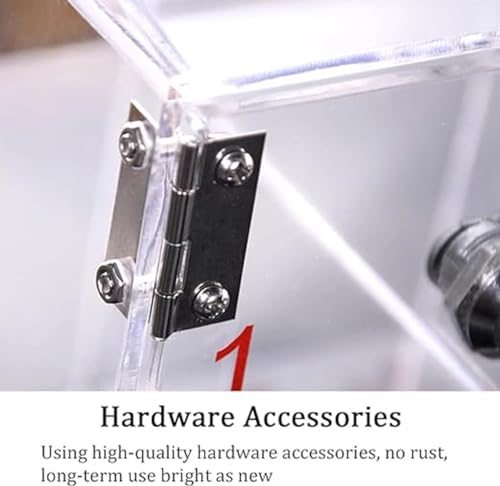 SDdPulse Armario de almacenamiento seguro de acrílico transparente para teléfono con cerradura y llave, ideal para oficinas, escuelas, aulas, dispositivos para nize & Protect, 8 compartimentos, 60