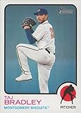 2022 Topps Heritage Minor League #124 Taj Bradley Montgomery Biscuits Baseball Card