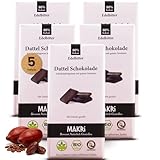 MAKRi® BIO Dattel Schokolade - ohne raffinierten Zucker, Mit Datteln gesüßt, Vegan & Fair...
