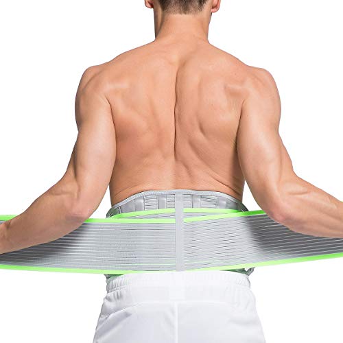 VELPEAU Back Braces for Lower Back Pain - Back Support Belt for Men and Women - Back Pain Relief Belt - Lumbar Back Brace for Sciatica, Herniated Disc, Strain and More! - High Elastic, Light (Medium)