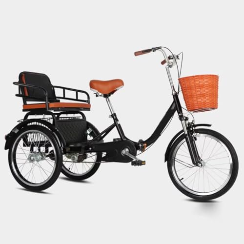 Triciclo plegable 20 pulgadas con asiento trasero miniatura 1