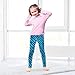Gugusary Blue Tiger Print Girls' Toddlers' Leggings Fashion Stretch Pants Comfortable Bottoms Stretchy Tights Pants Yoga Dance Workout 6Y