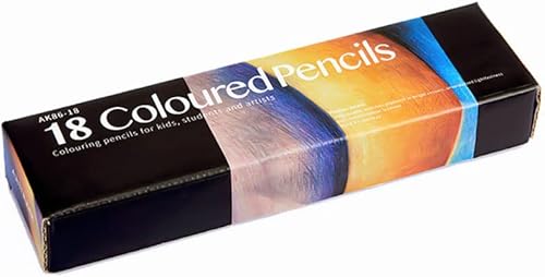 XUDHAH Juego de suministros de arte de 18 colores suministros de arte profesionales lápices de bocetos de colores para bloc de bocetos libros para