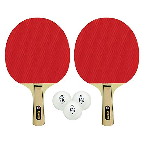 Martin Kilpatrick Cyclone Shakehand Table Tennis 4-Player Set Series | Offers Limited Speed and Spin with Great Control | Recommended for Beginning Level Players