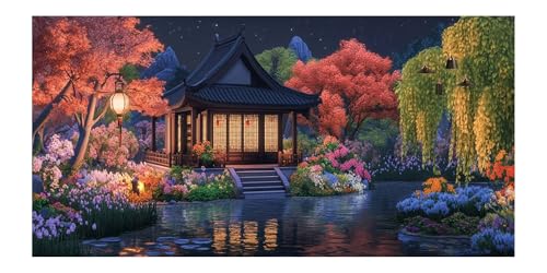 Broderie Kit Complet diamant fleurs du Japon | Activité créative adulte