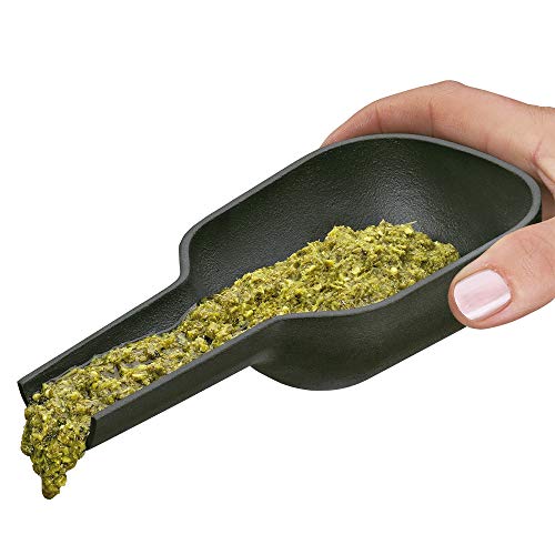 Zassenhaus Oval Cast Iron Mortar & Pestle With Pouring Spout, 7", Black #TOP3