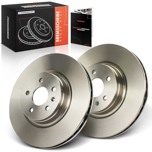 Image of Frankberg Brake Disc Set incl. 2x Discs Front Vented Ø355mm Compatible with Model S 5YJS 2012-2024 Model X 5YJX 2015-2024 Replace# 102509900B, 600642000A