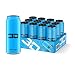 3D Energy Drink | Caffeine, Zero Sugar, Taurine, Panax Ginseng, Inositol, Guarana Seed, L-Carnitine Tartrate, 16 Fluid Ounce | 12 Pack (Blue)