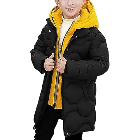 FEOYA Boys Hooded Parka Coat for Winter Cover