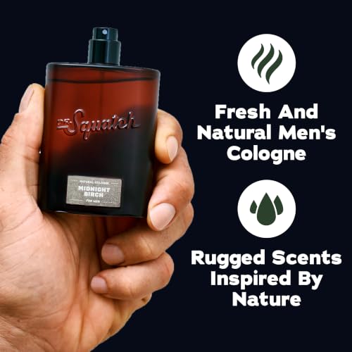 Image of Dr. Squatch Natural Cologne for Men - Scent-Lock Technology and Sustainably-Sourced Ingredients - Midnight Birch Cologne (1.7 fl oz)