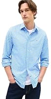 Tommy Hilfiger Men's M C OX GINGH R Shir Shirt, Copenhagen Blue, SM