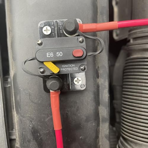 Image of E6 10A Amp Circuit Breaker w /Manual Reset Switchable | UL Certified | 12V-32V DC, Waterproof IP66,Surface Mount,for Car Marine ATV Trailer RV Vehicles Electronic Battery Fuse