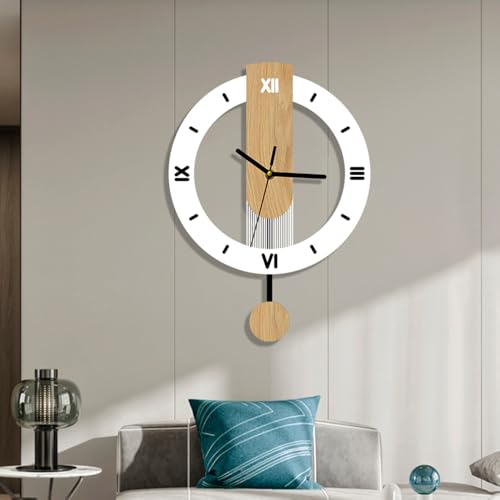 Reloj de Pared Analógico con Péndulo y Cuarzo Silencioso miniatura 3