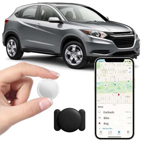 Intelligent GPS Tracker for Vehicles Compatible with Apple Find My App(iOS Only)Real Time Air Tracker Tags Global Coverage Hidden Car Locator Wasserdichtes Magnetgehäuse No Monthly Fee or Subscription