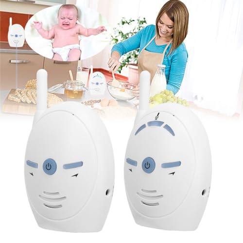 Monitor de Audio para Bebés con hasta 1000 Pies de Alcance, Alerta de Sonido Vibratorio, Intercomunicador de Respuesta y Luz Nocturna, Monitoreo y Advertencia, Monitor