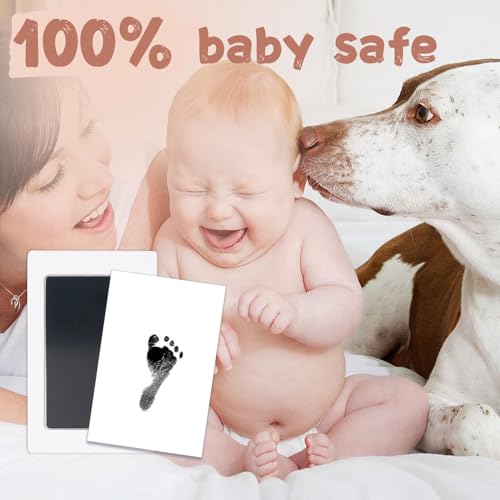 Babyqunt 4-PACK-SMALL Inkless Baby Hand And Footprint Kit,Clean-Touch Ink Pad Kit,Safe No Mess Printing Infant Hand Foot Stamp,4 Pack Newborn Inkless Print Pads Best Keepsake Or Gifts thumb #1