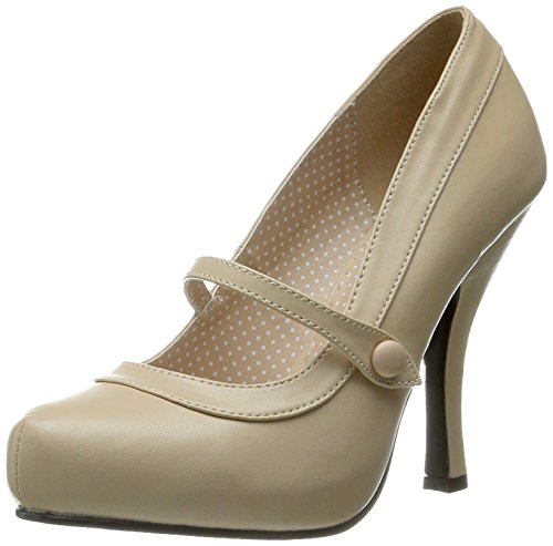 Pin Up Couture CUTIEPIE-02 Cream PU UK 2 (EU 35)