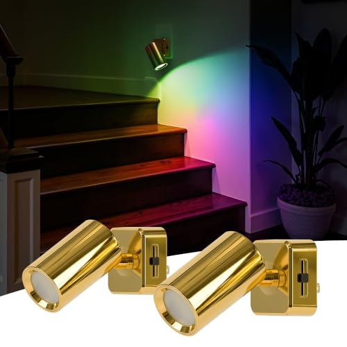 Image of L LOHAS LED Night Lights Plug into Wall,[2-Pack] Wall Spot Lights Indoor