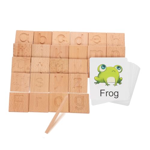 Jouet éducatif alphabet bois préscolaire pour garçon et filles afin de tracer lettres