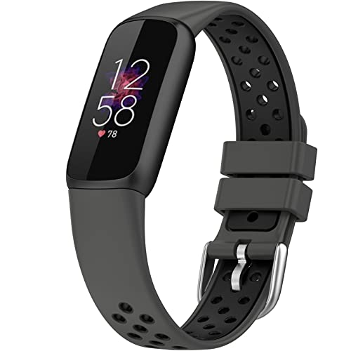NINKI �J�[�{���u���b�N Fitbit Luxe �V���R���o���h �j�����p �\�t�g�ŒʋC���̂����v�ȃX�g���b�v ���X�g�o���h Fitbit Luxe �X�|�[�c�E�H�b�`�o���h Fitbit Luxe ���[�W���X�g�p Luxe Fitbit Band S